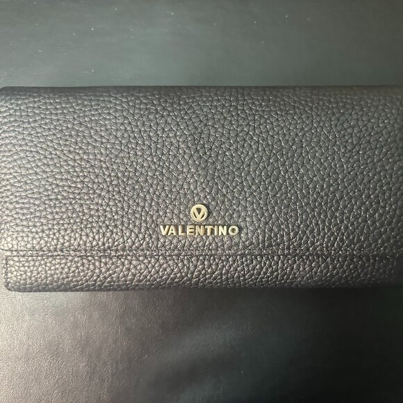 Valentino by Mario Valentino Black Leather Crossbody Bag - Picture 10 of 11